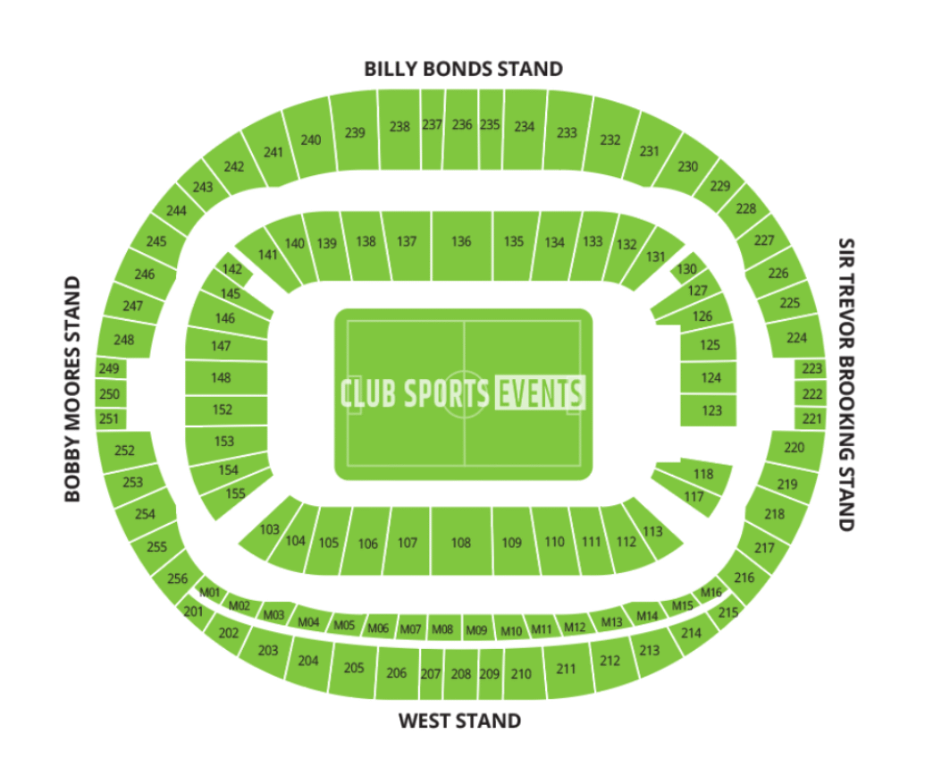 West Ham Seating Plan
